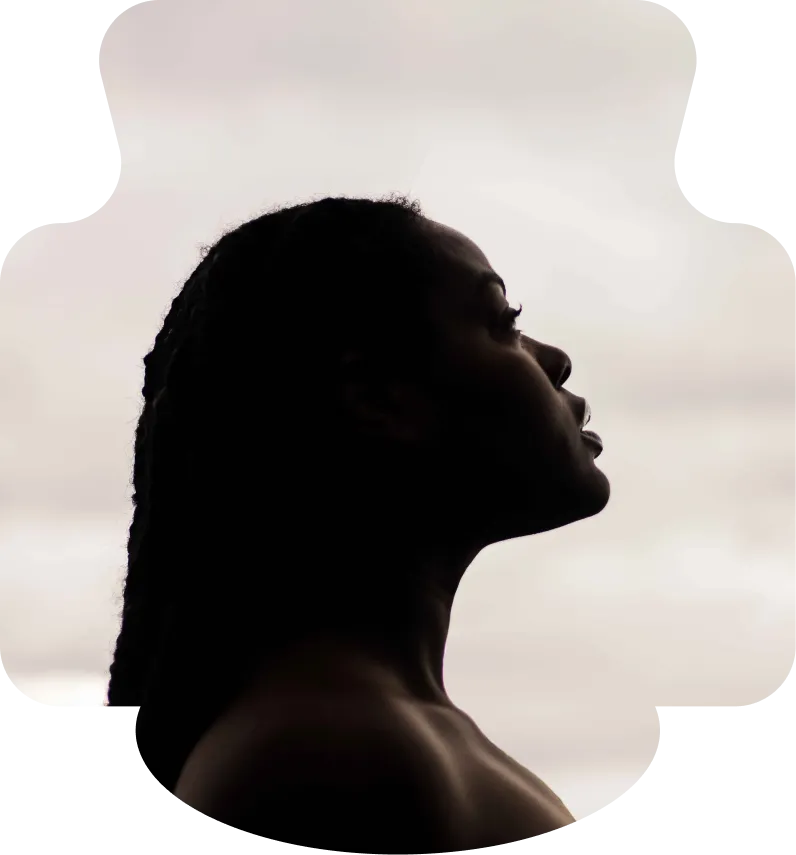 Image 2 Home. (woman on a white background).